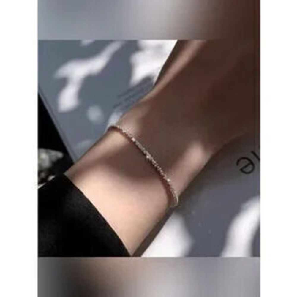 14k Silver Plated Shiny Rope Bracelet